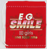 E-girls E.G. SMILE ビニールバッグ 「E-girls LIVE TOUR 2016 ～E.G. SMILE～」