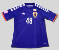 松井珠理奈 ネーム入り AKB48マーキングadidasサッカー日本代表ユニフォーム ブルー Lサイズ