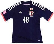 小嶋陽菜 ネーム入り AKB48マーキングadidasサッカー日本代表ユニフォーム ブルー Lサイズ