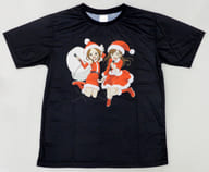 高木さん＆大原ゆい子 イベントTシャツ ブラック フリーサイズ 「からかい上手の高木さん2 クリスマスイヴイヴイヴライブ ～あたため上手の高木サンタ～」
