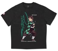 TANJIRO WASHED TEE BLACK Lサイズ 「PRIMITIVE x DEMON SLAYER」
