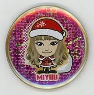MIYUU(Happiness) プチキャラ缶バッジ Xmas 2018 ver. EXILE TRIBE STATION オンラインカプセル