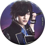 松村優(伊達政宗)/背景：紫 ランダムキャスト缶バッジ 「イケメン戦国THE STAGE 番外編 ～はじまりの物語～」