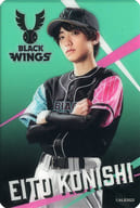 小西詠斗(背景：グリーン) BLACK WINGS選手 ランダムクリアカード 「ACTORS☆LEAGUE in Baseball 2022」