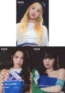 MAKO＆MAYA＆NINA(NiziU) 印字サイン＆メッセージ入りカード3枚セット Type.B 「CD CLAP CLAP 初回生産限定盤B」 Loppi・HMV購入特典