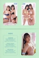 (3枚組) 上西怜/本郷柚巴/安部若菜「NMB48 [台紙付き]」 BOMB 2022年3月号 全プレ