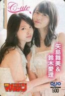 鈴木愛理/矢島舞美「クオカード500 ℃-ute」 週刊少年マガジン 2014年No.15抽プレ
