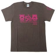 【オリジナル】ドット絵Tシャツ ブラウン Mサイズ(水上凛香) C86/悠々亭
