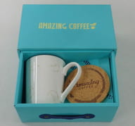 [単品] EXILE TETSUYA マグカップ(白)＆コースター AMAZING COFFEE 中目黒店限定
