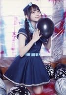 PASSPO☆/増井みお/全身・膝立・衣装紺.ミントグリーン・両手風船・「夏空HANABI」衣装/東名阪Zeppツアー 会場販売生写真