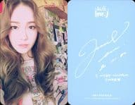 ジェシカ(Jessica)/バストアップ・左腕前・顔正面・左寄り/CD「With Love， J」特典フォトカード