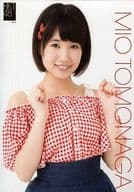 朝長美桜/上半身・赤白チェック柄衣装・A4サイズ/AKB48 CAFE ＆ SHOP限定 HKT48 A4サイズ生写真ポスター 第62弾