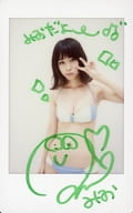 ☆PASSPO☆/増井みお/直筆サイン、メッセージ入り「みおだよ～」・膝上・水着・左手ピース・背景白/雑誌「B.L.T. 2017年10月号」抽選プレゼント当選品 生チェキ