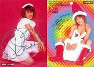MARUCOS005 SP16 ： 谷理沙/スペシャルカード(銀箔押しサイン入り)/BOMB CARD まるごとコスプレ 2001 トレーディングカード