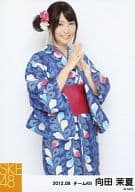 向田茉夏/膝上・指組・浴衣/｢2012.08｣公式生写真