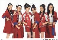 THE ポッシボー/集合(6人)/横型・膝上・衣装赤白・背景白・「5」/CD「家族への手紙」新星堂特典