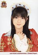 アップアップガールズ(仮)/森咲樹/バストアップ・衣装赤・両手重ね/2010年秋季エッグ研修発表会～女優宣言～
