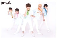 P!LK/集合(5人)/横型・全身・衣装白・片手目元・前屈み・センターMASAKI/「EBiDAN THE LIVE 2016～Summer Party～」スペシャルユニット生写真