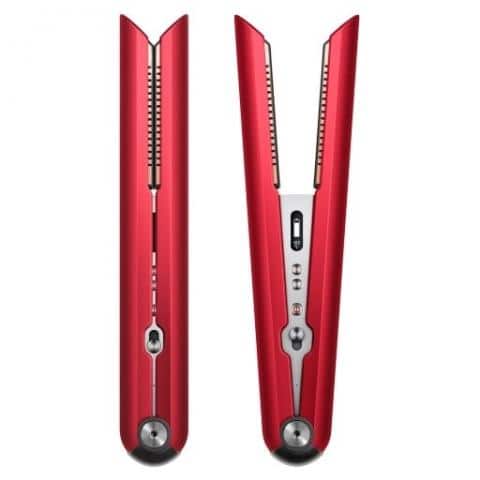 家電「Dyson ヘアアイロン Corrale (レッド/ブライトニッケル) 収納ボックス付き [HS03RBNBX]」好評販売中！