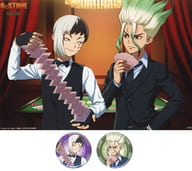 ゲン＆千空 描き下ろし大判ブロマイド＆缶バッジ2個セット 「Blu-ray/DVD BOX Dr.STONE 2nd SEASON」 アニメイト購入特典