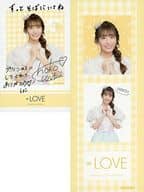 瀧脇笙古 コメント入りフォトカード＆ステッカーセット 「エンタメくじ イコールラブ(=LOVE)くじ」 E賞