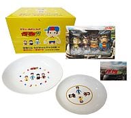 怪物くん ちびきゅんキャラ4体+親子カレー皿各1枚セット(3Dポストカード付き) 「映画 怪物くん」 セブンイレブンフェア限定