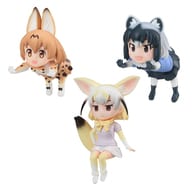 全3種セット 「けものフレンズ」 ちょこのせフィギュア”サーバル＆アライグマ＆フェネック”