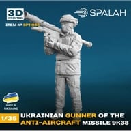 1/35 ウクライナ軍 携帯式防空ミサイル兵 w/9K38 イグラ ガレージキット [SPU11935]