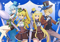 A3ポスター アリス＆ユージオ＆シノン＆リーファ 「劇場版 ソードアート・オンライン -プログレッシブ- 星なき夜のアリア×カレーハウスCoCo壱番屋」 アプリポイント 1ptコース当選品