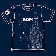 SDF-1Tシャツ インディゴ サイズM 「超時空要塞マクロス」