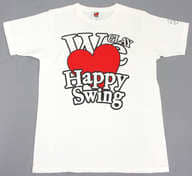 GLAY TシャツA ホワイト Mサイズ 「HAPPY SWING 15th Anniversary Special Live We Love Happy Swing」