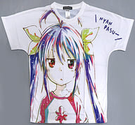 宮内れんげ Ani-Art フルグラフィックTシャツ ホワイト ユニセックスLサイズ 「劇場版 のんのんびより ばけーしょん」 劇場グッズ