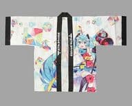 メインビジュアルver. フルグラフィックLIVEハッピ ブラック×ホワイト フリーサイズ 「初音ミク マジカルミライ 2018」
