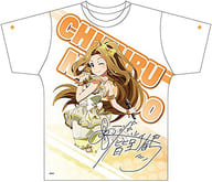 二階堂千鶴 両面フルグラフィックTシャツ ホワイト×オレンジ Mサイズ 「アイドルマスター ミリオンライブ!」