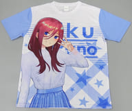 中野三玖 フルグラフィックTシャツ ホワイト×ブルー フリーサイズ 「五等分の花嫁∬ SPECIAL EVENT 2021 in 中野サンプラザ」