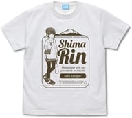 夏キャン志摩リン 描き下ろし Tシャツ ホワイト Lサイズ 「ゆるキャン△」