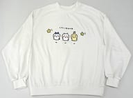 ちいかわ＆ハチワレ＆うさぎ スウェット ホワイト フリーサイズ 「ちいかわ なんか小さくてかわいいやつ×WEGO」