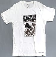 孫悟空＆ブルマ(表紙イラスト) 週刊少年ジャンプ50周年×UT メンズTシャツ ホワイト Sサイズ 「ドラゴンボール」