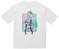 初音ミク Ani-Art 第3弾 BIGシルエットTシャツ ホワイト ユニセックス Lサイズ 「VOCALOID」