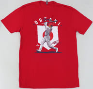 大谷翔平#17(ロサンゼルス・エンゼルス) 500 LEVEL カントリーフラッグ グラフィックTシャツ レッド XLサイズ