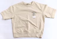 おぱんちゅうさぎ ライトスウェットTシャツ 5分袖 ナチュラル 女性用XLサイズ 「おぱんちゅうさぎ×GU」