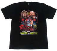 内藤哲也×ジョン・モクスリー(新日本プロレス) 対戦記念Tシャツ ブラック XXLサイズ