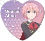 J.相馬有素 ハート型缶バッジ 「VTuberなんだが配信切り忘れたら伝説になってた」