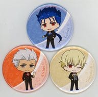 アーチャー＆ランサー＆ギルガメッシュ(ミニキャラ) ビッグ缶バッジ3個セット 「なか卯×Fate/stay night 15th Celebration Project」 ゼンショーネットストア限定