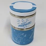 スヌーピー(ブルー) 保温2段ステンレスランチポット(TOW LAYERS LUNCH BOX)4 「PEANUTS(SNOOPY)」