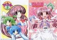 紅絹＆加絵＆栞里/紅絹＆加絵＆栞里＆歌鈴 B6クリアファイル ｢てんたま2wins｣ 月刊コミックRUSH2004年5月号付録
