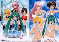 ミク＆リン＆ルカ＆MEIKO A4クリアファイル 「PSVitaソフト 初音ミク -Project DIVA- f」 ゲオ予約特典