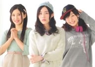 北川綾巴＆松井珠理奈＆須田亜香里 A4クリアファイル 「ASBEE×SKE48」 ASBee 100店舗達成記念キャンペーン 対象商品購入プレゼント品