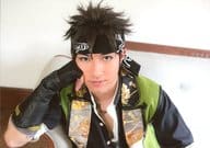 福山翔大(永倉新八)/横型・バストアップ・洋装・頬杖・キャラクターショット/ミュージカル「薄桜鬼」原田左之助篇 トレーディングブロマイド