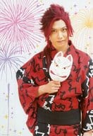 柏木佑介(朝比奈侑介)/上半身・浴衣・赤・右手お面・キャラクターショット/舞台「BROTHERS CONFLICT -BROTHERS ON STAGE!3- THE FINAL」